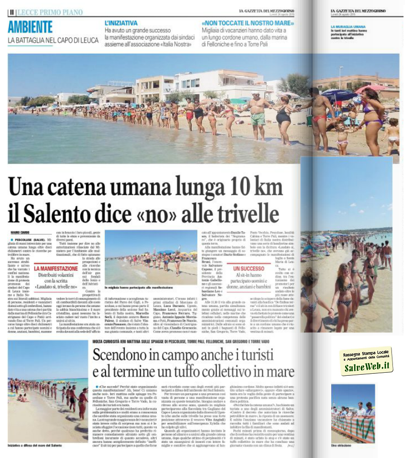No alle Trivelle nel Salento